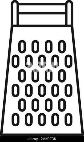 Old grater icon. Outline old grater vector icon for web design isolated on white background Stock Vector