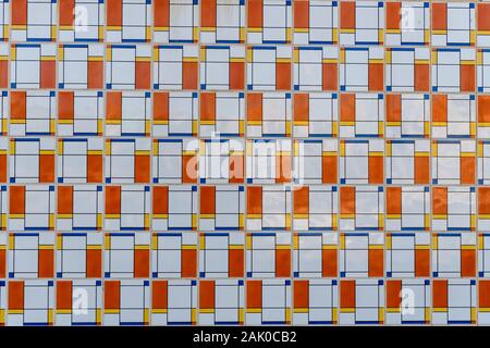 Abstract Ceramic tile pattern close up Stock Photo