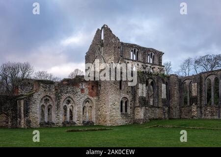 Southampton, Netley, UK. January 2020. The ruins of Netley Abbey monastery near Southampton, an English heritage site in Hampshire, England Stock Photo