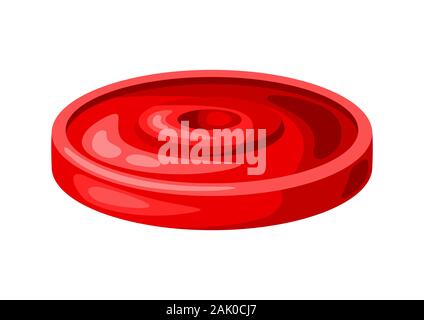 Illustration of disks for heavy weight barbell. Stock Vector