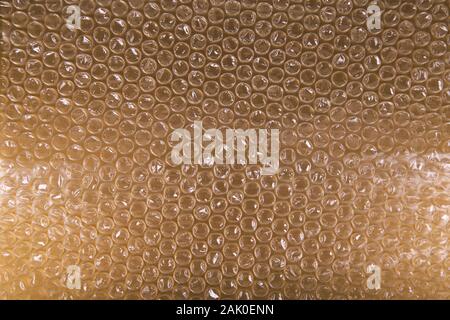 Chpok texture, packaging with air bubbles, cellophane film to air Stock Photo