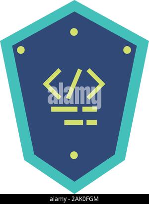 Programming Shield Template Stock Vector Image & Art - Alamy