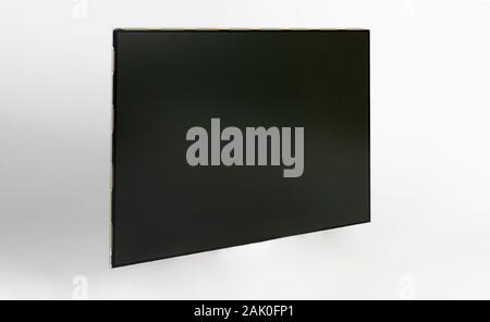 Part of LCD monitor, panel consists of polarizing filters, glass and   liquid-crystal display. Stock Photo