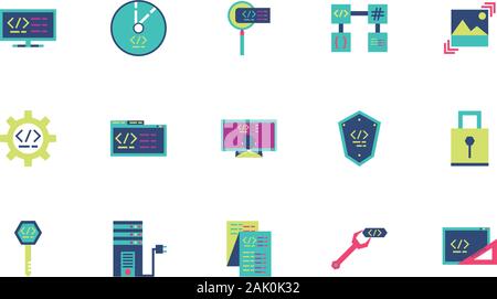 Website code and lupe design, Programming web designer technology ...
