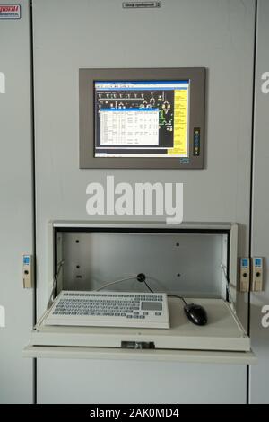 Modern industrial control panel Stock Photo