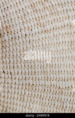 White wicker furniture surface. can be used as tebeckground, texture. Stock Photo