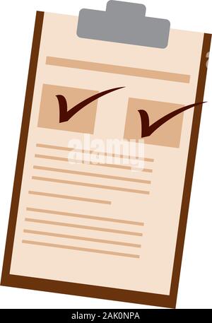 Activity checklist image Stock Vector