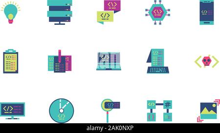 Website code and lupe design, Programming web designer technology ...