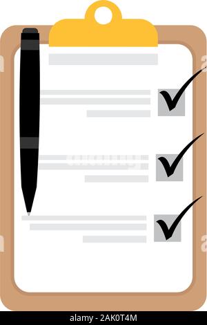 Activity checklist image Stock Vector