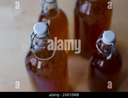 Couple of bottles of the traditional finnish beverage Sima Stock Photo