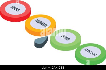 Credit score level icon, isometric style Stock Vector Image & Art - Alamy