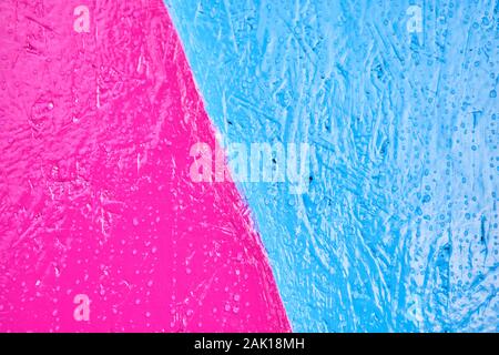 The texture is pink, blue from sawdust. Close up. Stock Photo