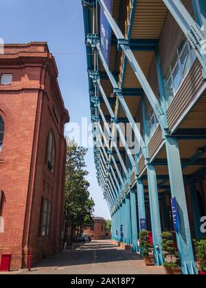 Bologna, Italy – June 26, 2019: Facade of Bologna Renato Dall Ara Stadium Stock Photo