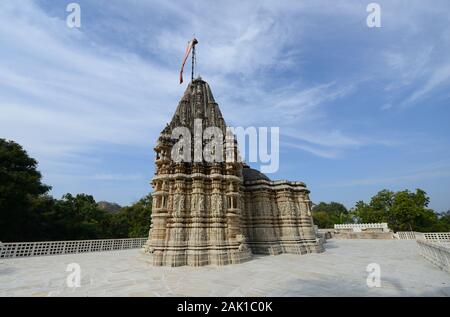 The Jain sun temple in Ranakpur, Rajasthan, India. Stock Photo