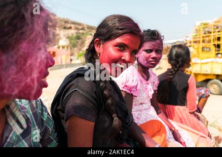 Indian village girls Stock Photo - Alamy