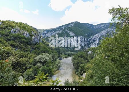 Amazing Landscape of Iskar River Gorge, Balkan Mountains, Bulgaria Stock Photo