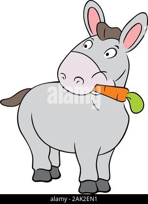 Cute donkey Stock Vector