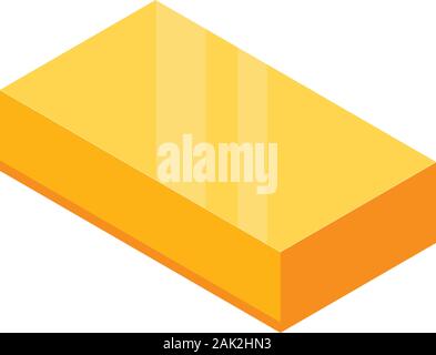 Butter product icon, isometric style Stock Vector