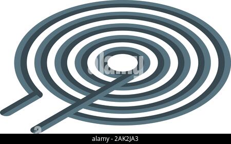 Steel coil icon, isometric style Stock Vector