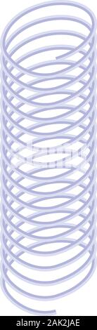 Coil icon, isometric style Stock Vector