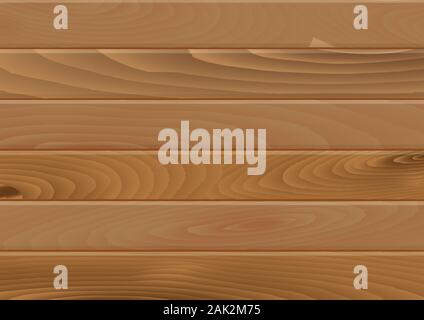 Wooden planks texture Background in horizontal format in flat style - Vector Illustration Stock Vector