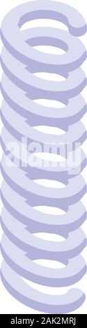 Motor coil icon, isometric style Stock Vector