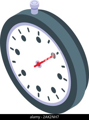 Referee stopwatch icon isometric vector. Sport game. Flag team Stock ...