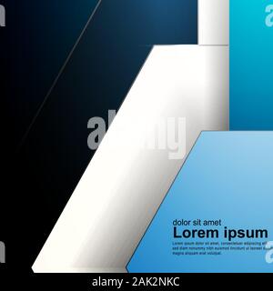 abstract vector background. overlapping shape. New texture for your design . Stock Vector