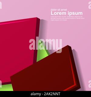 abstract vector background. overlapping shape. New texture for your design . Stock Vector