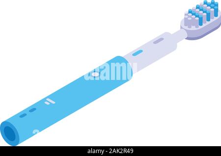 Electric kid toothbrush icon, isometric style Stock Vector