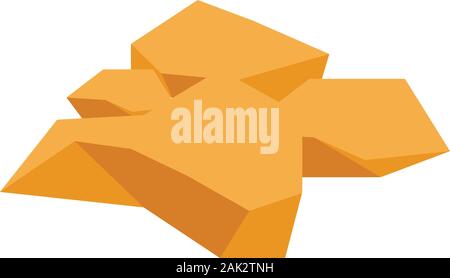 Drought icon, isometric style Stock Vector