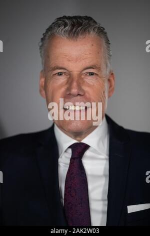 Rolls Royce CEO Torsten Muller-Otvos at Rolls-Royce Mayfair, London as Rolls-Royce Motor Cars announce record 2019 sales. Stock Photo