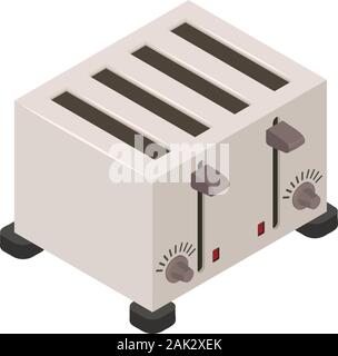 Professional toaster icon. Isometric of professional toaster vector icon for web design isolated on white background Stock Vector