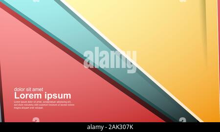 abstract vector background. overlapping shape. New texture for your design . Stock Vector