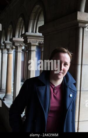 Mhairi Black, Member of Parliament for the Scottish National Party, in Paisley, Scotland, on 14  February  2017. Stock Photo