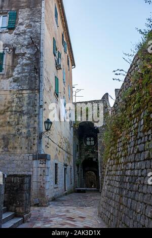 The Gurdic Gate (South Gate) from inside the Old Town, Kotor ...