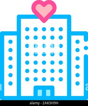 Volunteers Support Building Vector Thin Line Icon Stock Vector