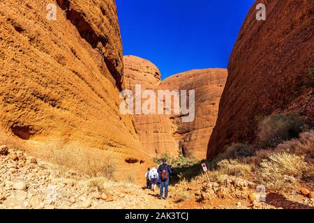 Valley of the Winds walk in the Olgas. Kata Tjuta, Northern Territory, Australia Stock Photo