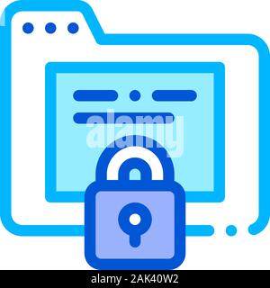 Padlock Site Coding System Vector Thin Line Icon Stock Vector