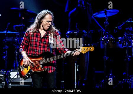 Copenhagen, Denmark. 10th, June 2019. The American rock band The Eagles performs a live concert at Royal Arena in Copenhagen. Here singer and musician Timothy B. Schmit is seen live on stage. (Photo credit: Gonzales Photo - Lasse Lagoni). Stock Photo