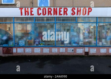 The Corner Shop on the Bath Road, Cheltenham, Gloucestershire. Red ...