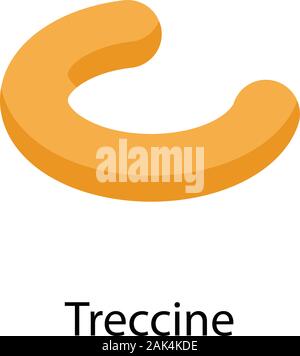 Treccine icon, isometric style Stock Vector
