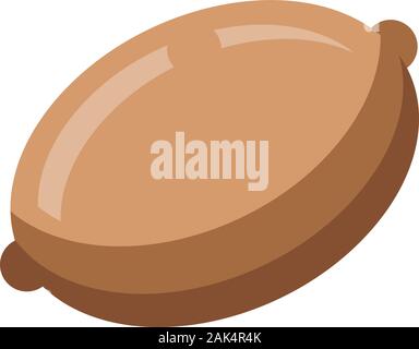Peanut icon, isometric style Stock Vector