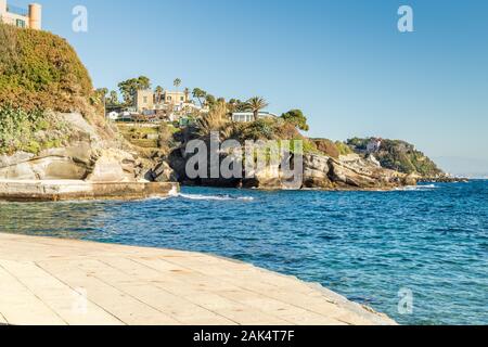 breathtaking view of the gulf of Naples in Italy Stock Photo