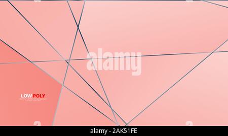 abstract vector geometric background. luxury polygonal pattern and lines. Vector Illustration For Wallpaper, Banner, Background, Card, landing page Stock Vector