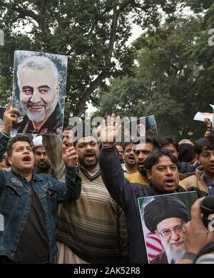 Indian Shiite Muslims shout anti U.S. and Israel slogans during a ...