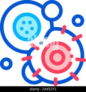 Cancerous Stem Cell Pathogen Element Vector Icon Stock Vector