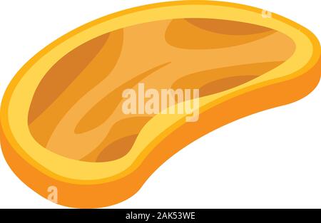 Peanut butter bread icon, isometric style Stock Vector