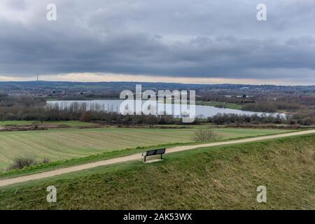 View of Pugneys from Sandal Castle, Sandal Magna, Wakefield, West Yorkshire, England, UK Stock Photo
