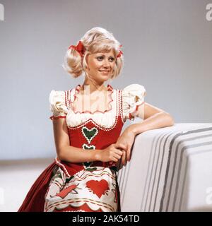 Die goldenen Fünfziger, Unterhaltungsshow, Deutschland 1974, Mitwirkende: Gitte Haenning Stock Photo